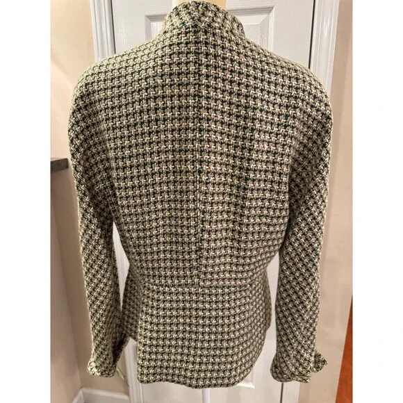 NEW Kasper Textured Tweed Open-Front Jacket – Women's Size 14 Career Business - Picture 3 of 9
